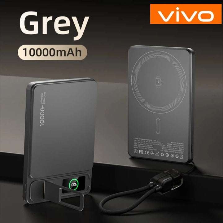 VIVO 10000mAh Magnetic Power Bank PD15W Wireless Fast Charging External Battery for Magsafe Powerbank for iPhone 17/16/15/14 New