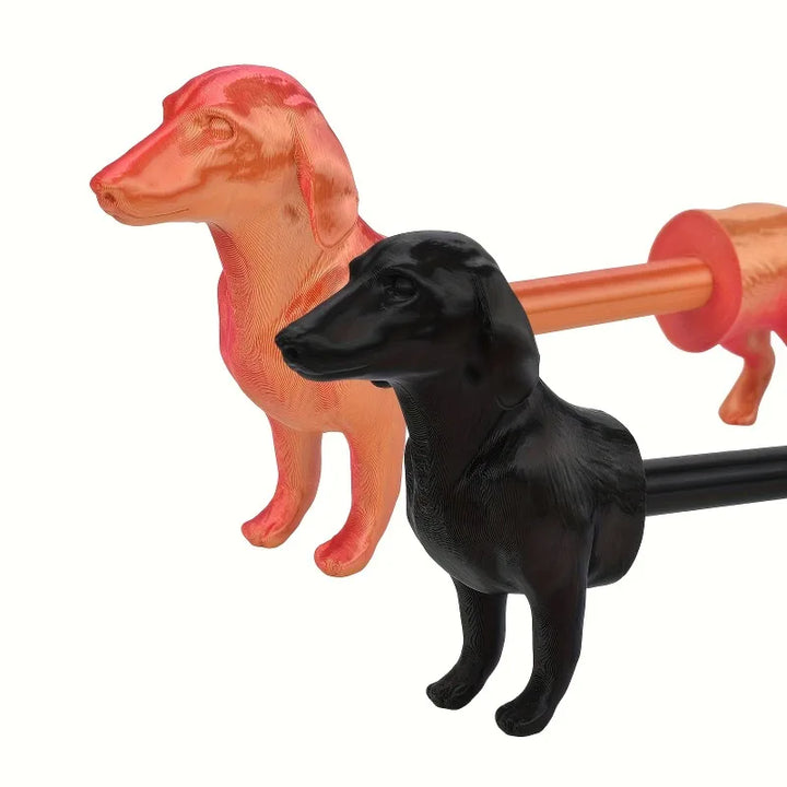 Funny Dachshund Toilet Paper Holder Modern Farmhouse Bathroom Decor Easy Install Freestanding Roll Stand with Cute Dog Design