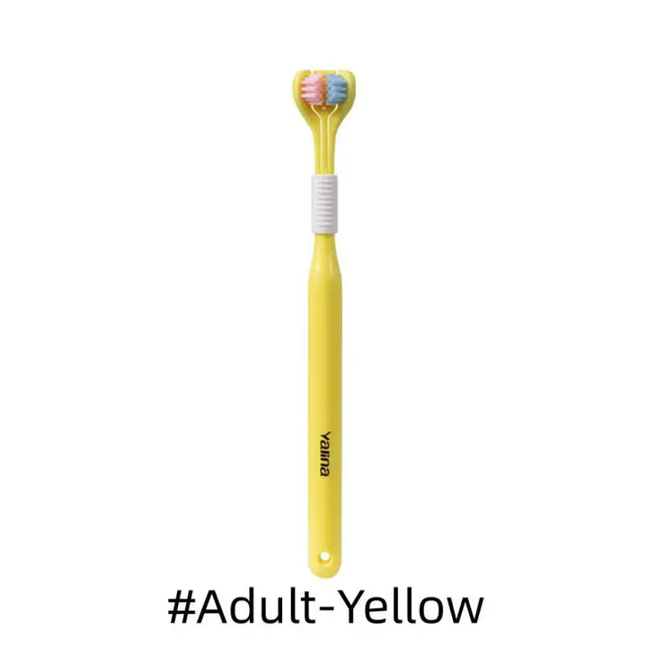 3D Stereo Three-Sided Toothbrush Ultra Fine Soft Hair Adult Kid Toothbrushes