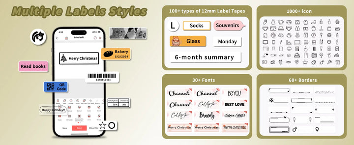 Marklife P15 Bluetooth Label Printer & Label Refills