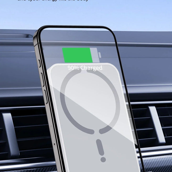100W Magnetic Wireless Car Charger Air Outlet Phone Holder for iPhone 16 15 14 13 12 Pro Max Fast Wireless Car Charging Station