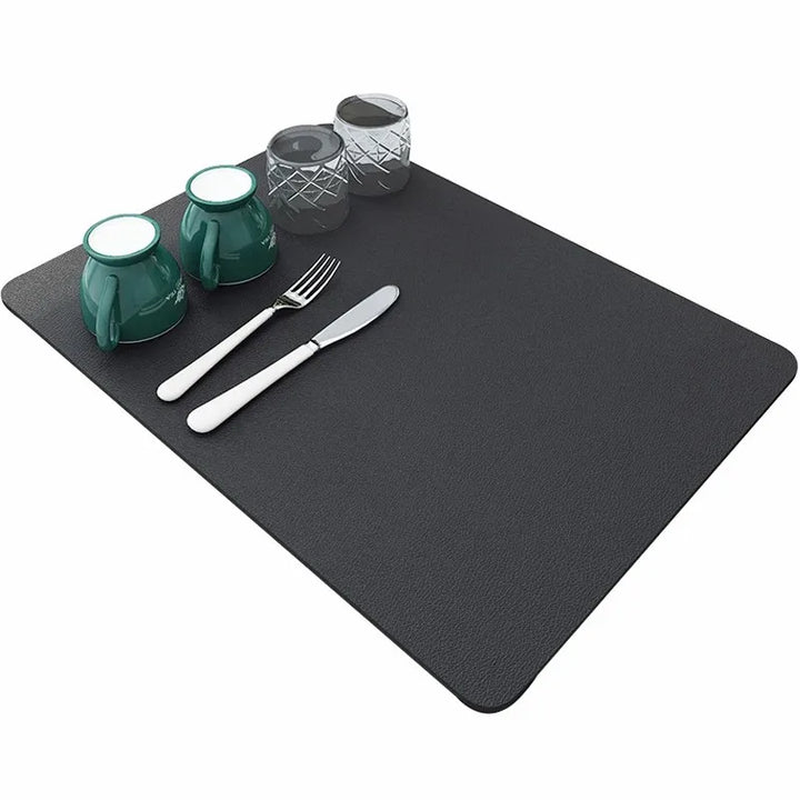 Large Kitchen Super Absorbent Mat Coffee Dish Draining Mat Drying