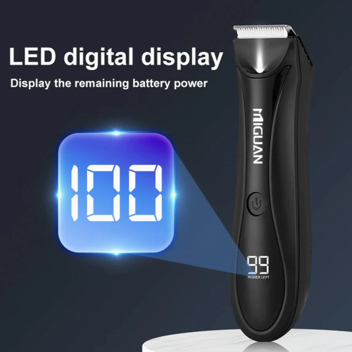 Men's Body Trimmer Groomers Electric,Hair Clipper Hair Shavers Digital Display with Docking Station Rechargeable Lithium Battery