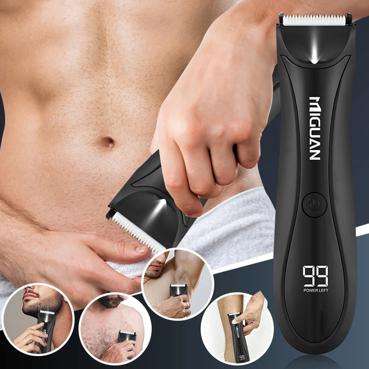 Men's Body Trimmer Groomers Electric,Hair Clipper Hair Shavers Digital Display with Docking Station Rechargeable Lithium Battery