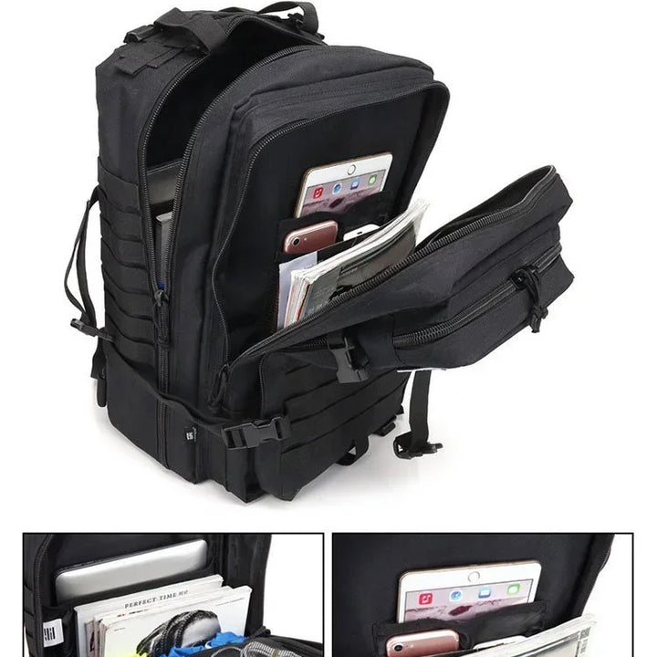 45L Man Tactical Backpacks Traveling Bags Outdoor 3P School Pack EDC Molle Pack For Trekking Hunting Bag camping equipment