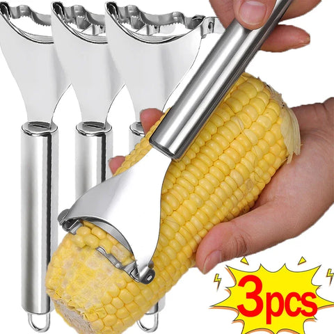 Stainless Steel Serrated Corn Peeler Corn Shaver Planer