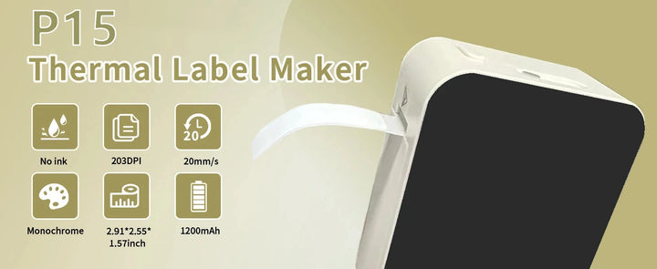 Marklife P15 Bluetooth Label Printer & Label Refills