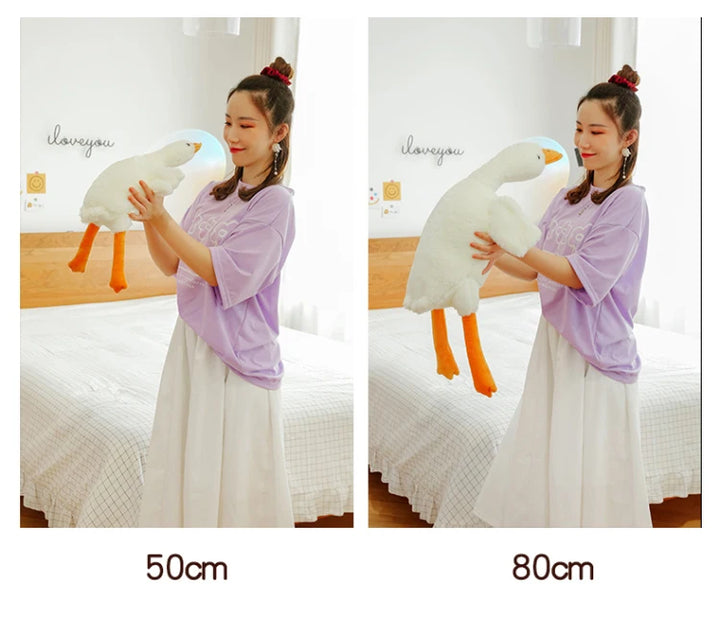 190cm Cute Big White Goose Pillow Decoration Stuffed Toy Big Goose Doll Sleeping In Bed Christmas Gift Girl Plush Stuffed Toys