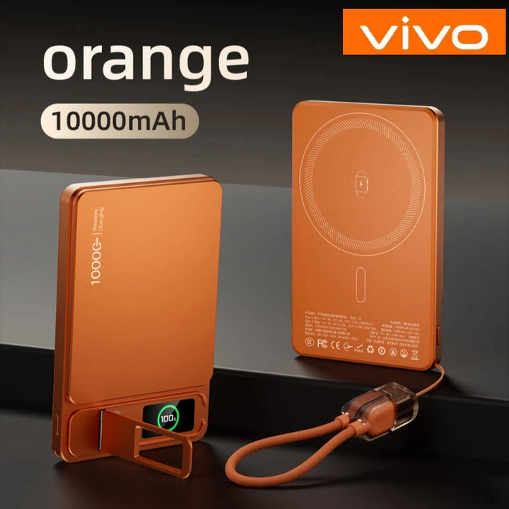 VIVO 10000mAh Magnetic Power Bank PD15W Wireless Fast Charging External Battery for Magsafe Powerbank for iPhone 17/16/15/14 New
