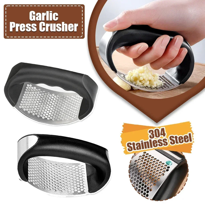 Stainless Steel Garlic Press Crusher Manual