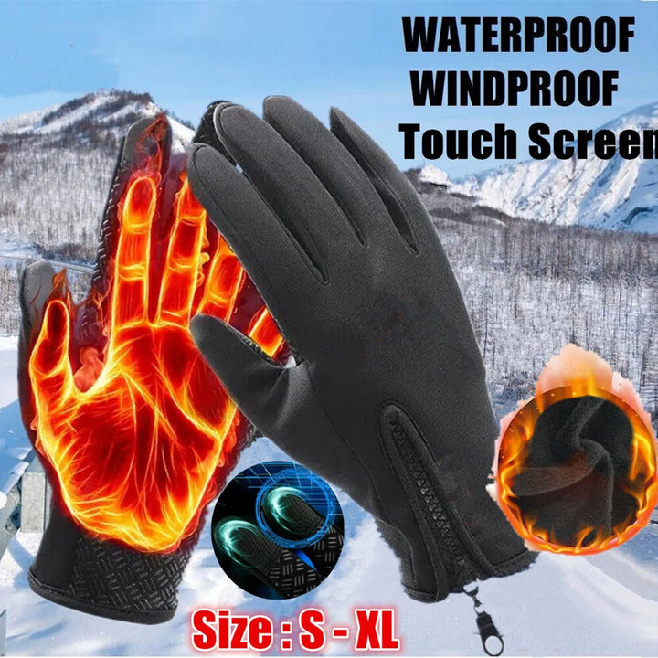 Outdoor Winter Gloves Men Women Touchscreen Warm For Cycling Driving Motorcycle Cold Gloves Windproof Non Slip Gloves S-XL