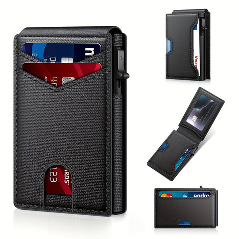 Men’s RFID Pop-Up Wallet – Slim & Secure