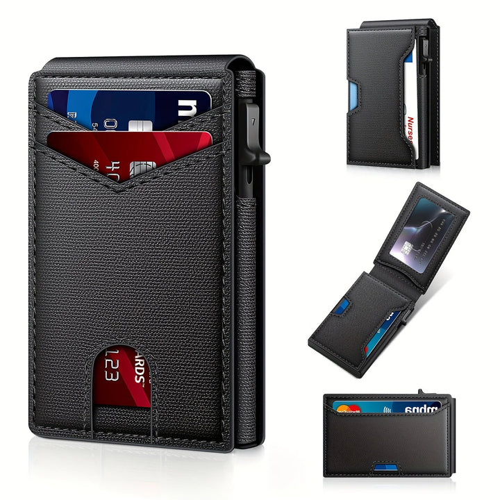 Men’s RFID Pop-Up Wallet – Slim & Secure