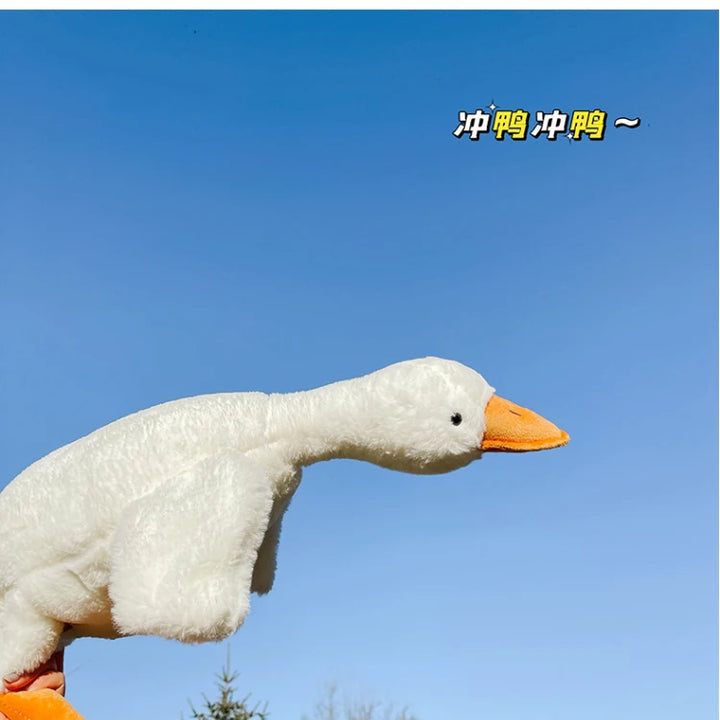 190cm Cute Big White Goose Pillow Decoration Stuffed Toy Big Goose Doll Sleeping In Bed Christmas Gift Girl Plush Stuffed Toys
