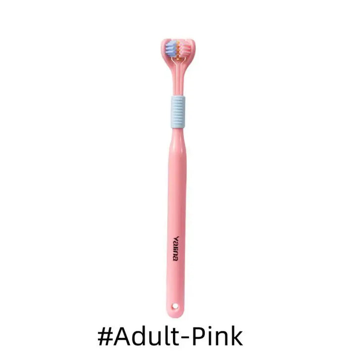 3D Stereo Three-Sided Toothbrush Ultra Fine Soft Hair Adult Kid Toothbrushes