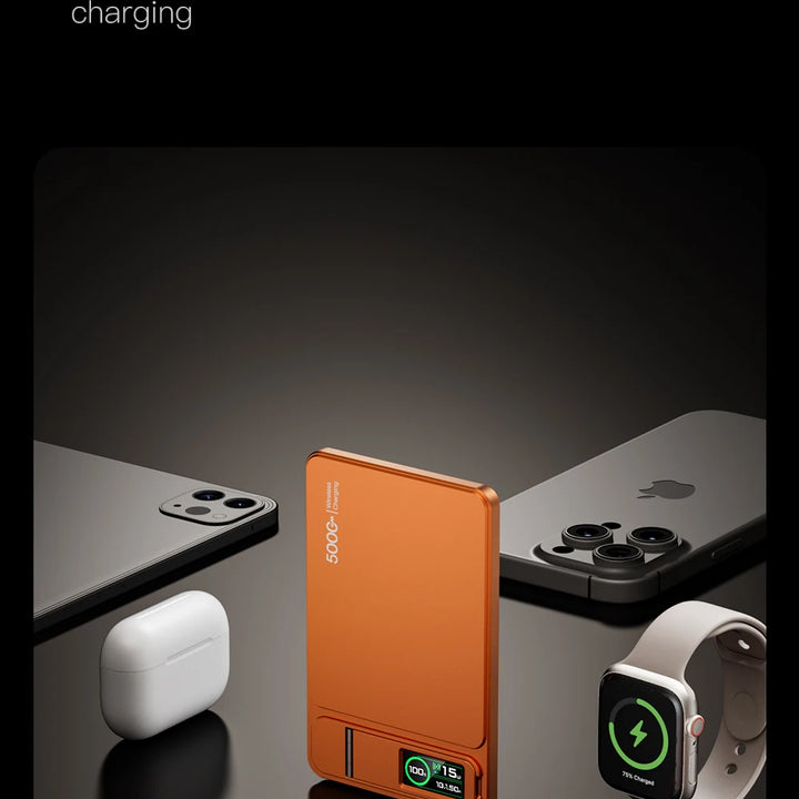 VIVO 10000mAh Magnetic Power Bank PD15W Wireless Fast Charging External Battery for Magsafe Powerbank for iPhone 17/16/15/14 New