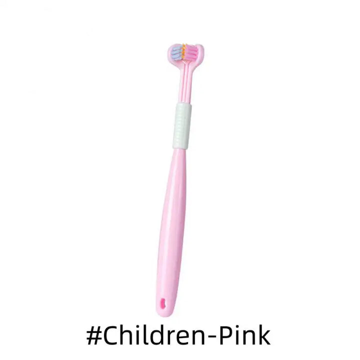 3D Stereo Three-Sided Toothbrush Ultra Fine Soft Hair Adult Kid Toothbrushes