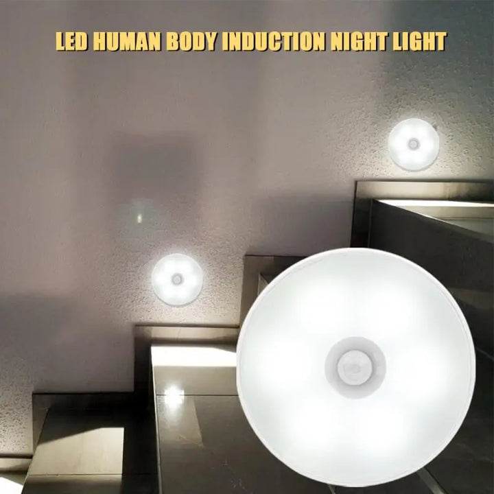 LED Motion Sensor Night Light – Wireless Wall Lamp