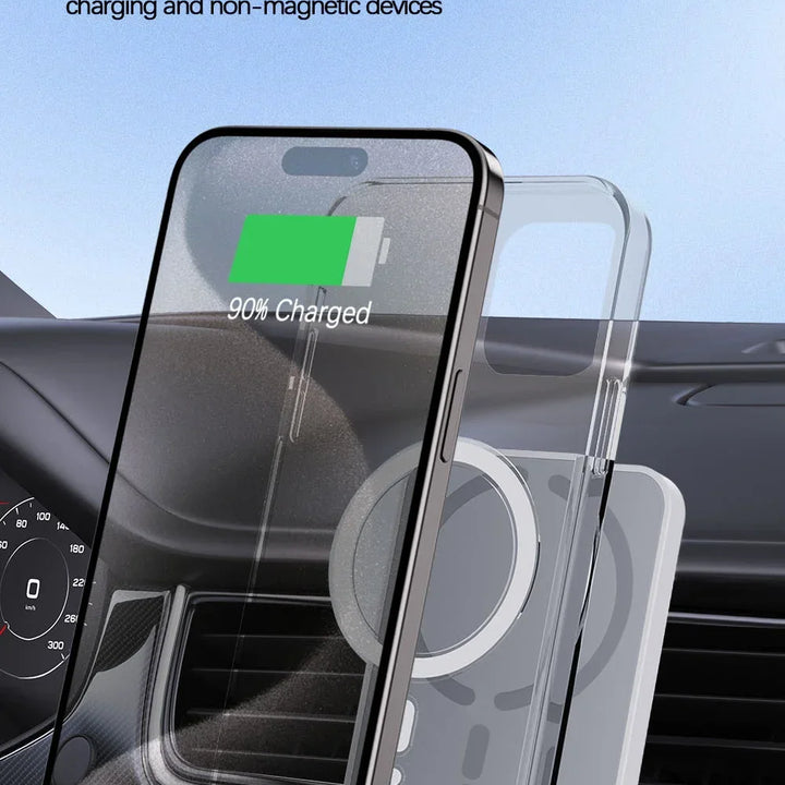 100W Magnetic Wireless Car Charger Air Outlet Phone Holder for iPhone 16 15 14 13 12 Pro Max Fast Wireless Car Charging Station