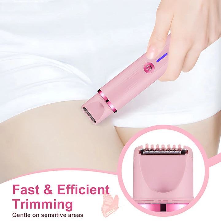 Woman Hair Trimmer Electric Razor,Dual-Head 2 IN 1 Design,Female Shaver For Underarm Arm Leg Bikini Groin Hair Groomer Epilators