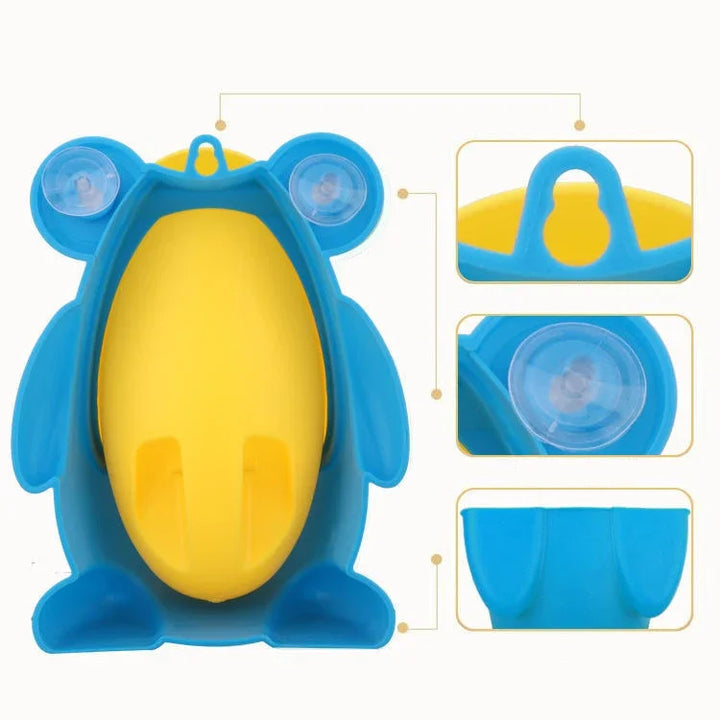 Cute Frog Potty Training Urinal Boy With Fun Aiming Target, Toilet Urinal Trainer, Children Stand Vertical Pee Infant Toddler
