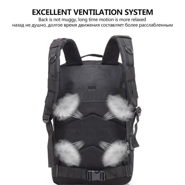 45L Man Tactical Backpacks Traveling Bags Outdoor 3P School Pack EDC Molle Pack For Trekking Hunting Bag camping equipment
