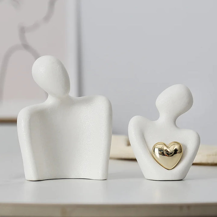 1Pc Romantic Love Embrace Statue Ornament Couple Set Bedroom Interior Decoration Valentine's Day Gift
