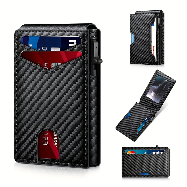 Men’s RFID Pop-Up Wallet – Slim & Secure