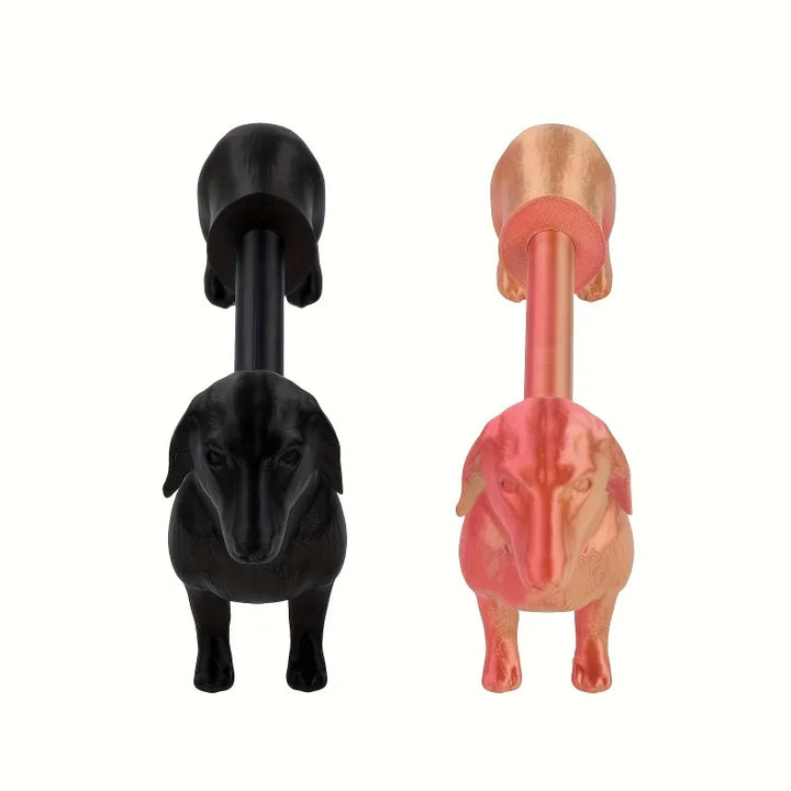 Funny Dachshund Toilet Paper Holder Modern Farmhouse Bathroom Decor Easy Install Freestanding Roll Stand with Cute Dog Design