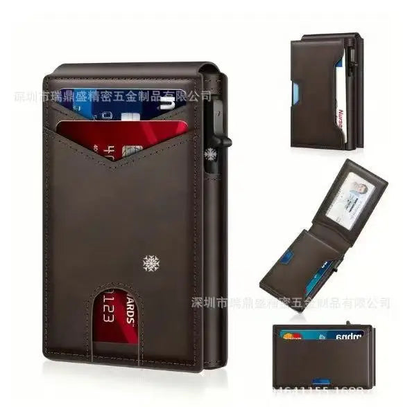 Men’s RFID Pop-Up Wallet – Slim & Secure