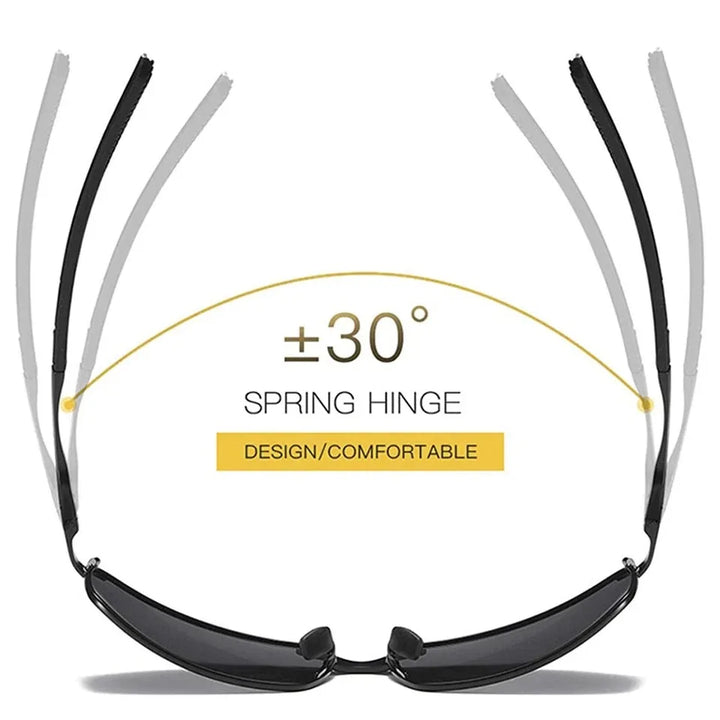 Men Aluminium HD Polarized Photochromic Sunglasses Driving Chameleon Sun Glasses