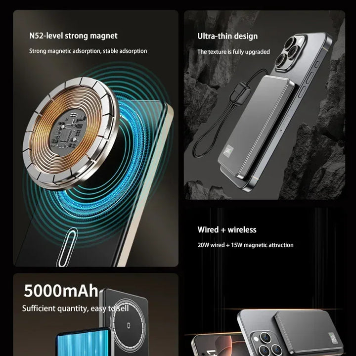 StormCharge 200000 and 500000mAh Wireless Magnetic Power Bank Portable
