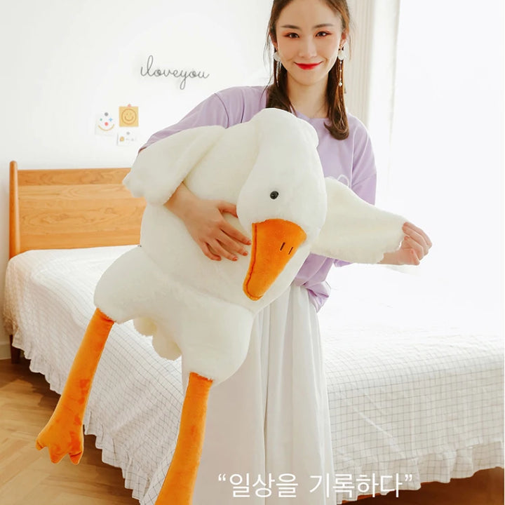 190cm Cute Big White Goose Pillow Decoration Stuffed Toy Big Goose Doll Sleeping In Bed Christmas Gift Girl Plush Stuffed Toys