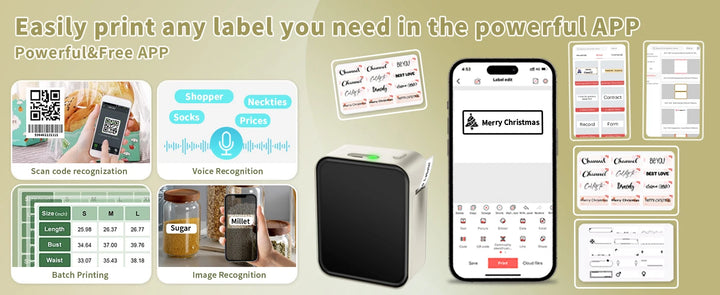 Marklife P15 Bluetooth Label Printer & Label Refills