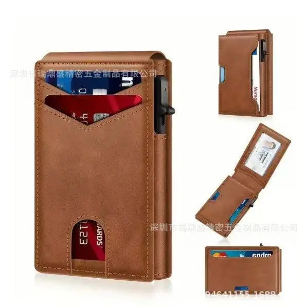 Men’s RFID Pop-Up Wallet – Slim & Secure