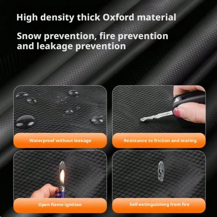 Green Edged Reflective Strip Car Windshield Snow Cover, Winter Anti-Freeze Anti-Frost Guard