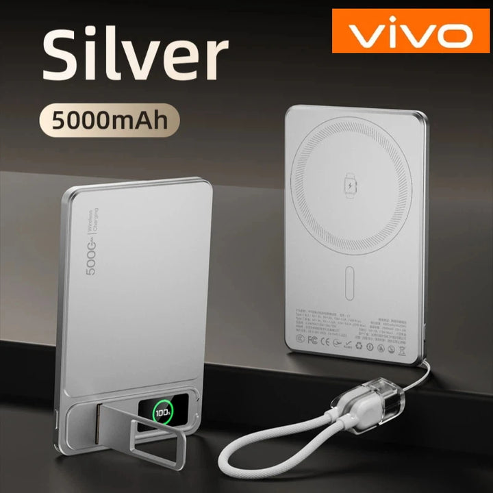 VIVO 10000mAh Magnetic Power Bank PD15W Wireless Fast Charging External Battery for Magsafe Powerbank for iPhone 17/16/15/14 New