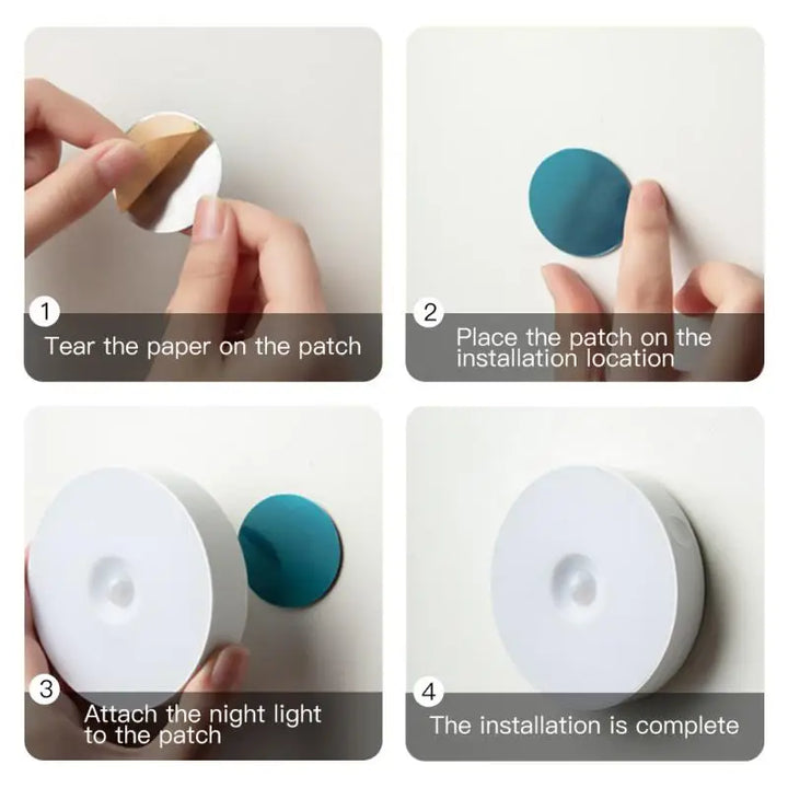 LED Motion Sensor Night Light – Wireless Wall Lamp