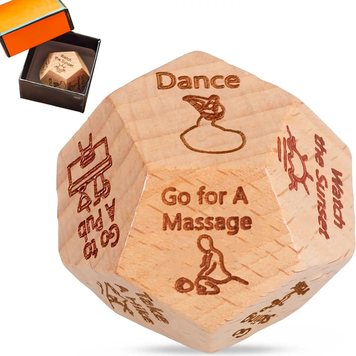 Dice for Her Him Couples Gift Ideas Food Decision Dice Games Christmas Birthday Valentines Day Gifts for Wife Husband