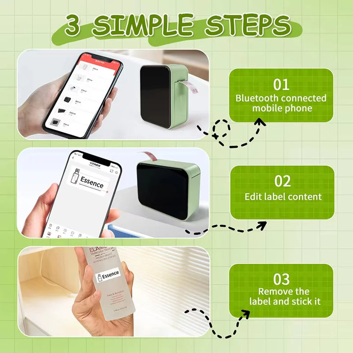 Marklife P15 Bluetooth Label Printer & Label Refills
