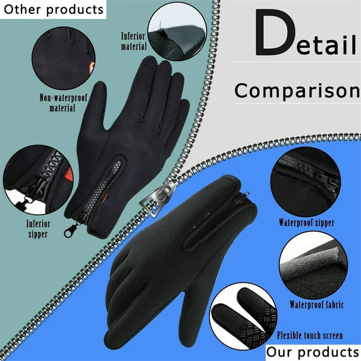 Outdoor Winter Gloves Men Women Touchscreen Warm For Cycling Driving Motorcycle Cold Gloves Windproof Non Slip Gloves S-XL