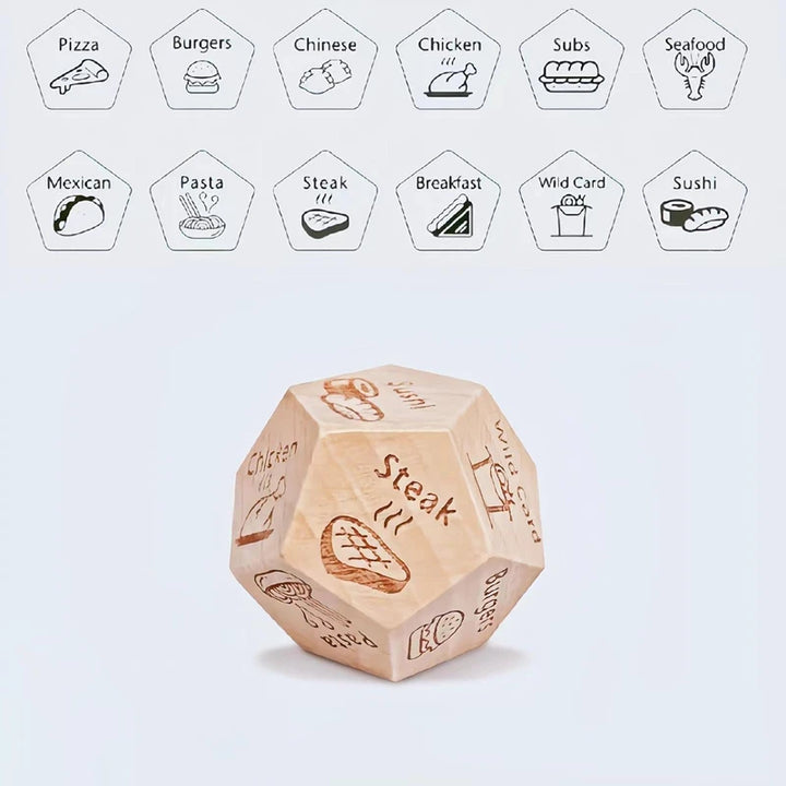 Dice for Her Him Couples Gift Ideas Food Decision Dice Games Christmas Birthday Valentines Day Gifts for Wife Husband