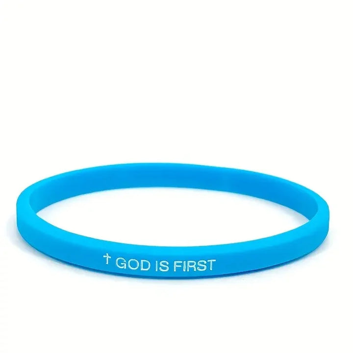 2pcs Mens Black White Silicone Bracelets With For Cross Symbol Durable Minimalist Wristbands Spiritual  Accessories For Men Gift