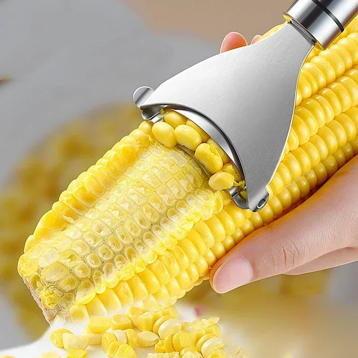 Stainless Steel Serrated Corn Peeler Corn Shaver Planer