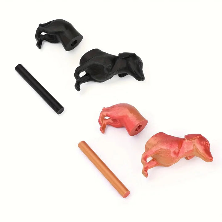 Funny Dachshund Toilet Paper Holder Modern Farmhouse Bathroom Decor Easy Install Freestanding Roll Stand with Cute Dog Design