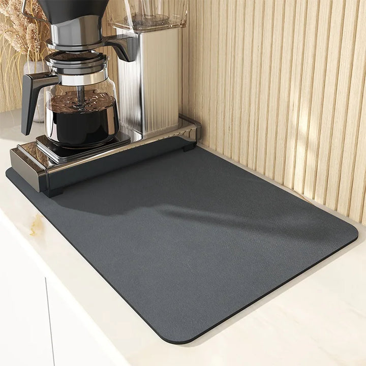 Large Kitchen Super Absorbent Mat Coffee Dish Draining Mat Drying