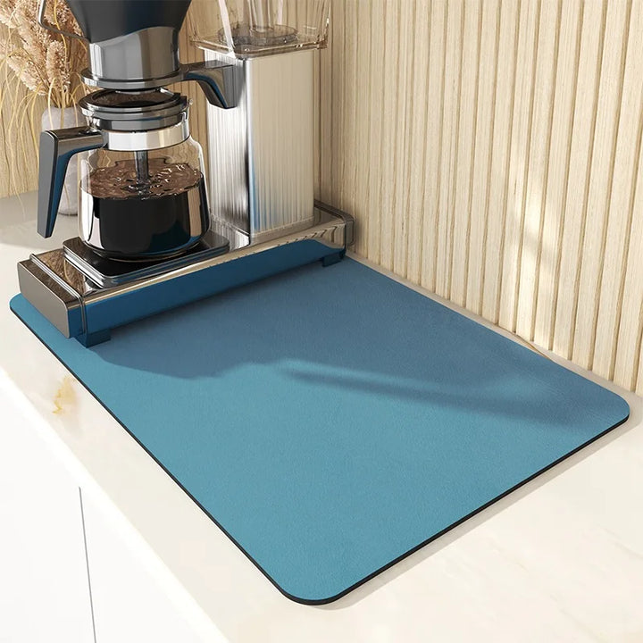 Large Kitchen Super Absorbent Mat Coffee Dish Draining Mat Drying