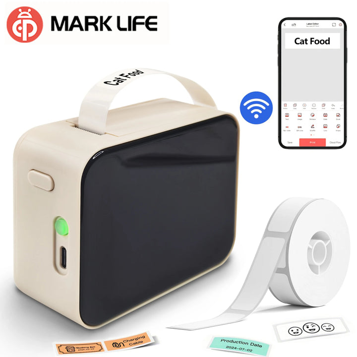 Marklife P15 Bluetooth Label Printer & Label Refills