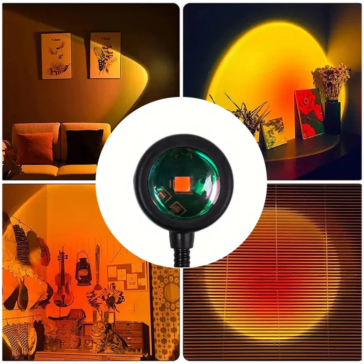 USB Sunset Projection Lamp with Adjustable Angle