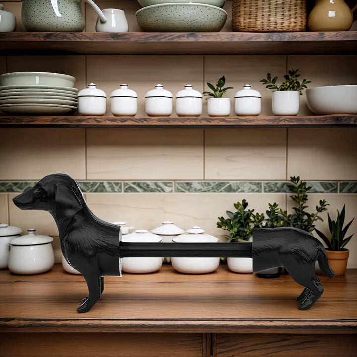 Funny Dachshund Toilet Paper Holder Modern Farmhouse Bathroom Decor Easy Install Freestanding Roll Stand with Cute Dog Design